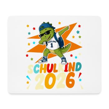 Schulanfang 2026 Einschulung Junge Mädchen Kita - Mousepad (Querformat) - Weiß - Vorne
