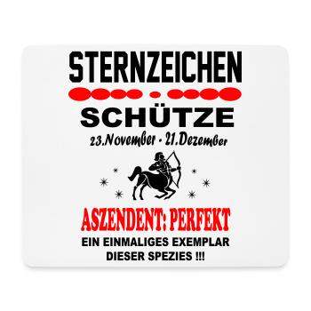 Schütze Sternzeichen Horoskop Aszendent Perfekt - Mousepad (Querformat) - Weiß - Vorne