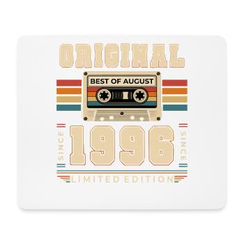30th Birthday Gift August Vintage 1996 - Mouse Pad (horizontal) - white - Front