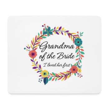 Couronne de la mariée grand-mère - Tapis de souris (format paysage) - blanc - Devant