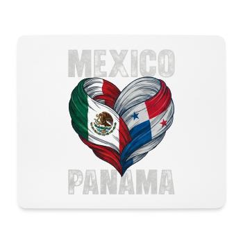 Herz Mexikos und Panamas - Mousepad (Querformat) - Weiß - Vorne