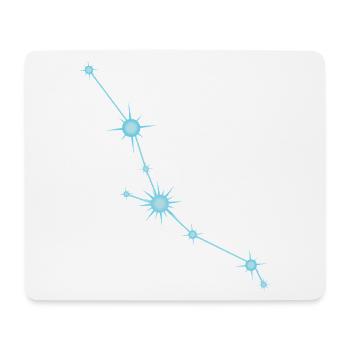Signe astrologique de la constellation de l’étoile du Taureau Bleu pastel - Tapis de souris (format paysage) - blanc - Devant