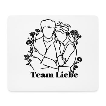 Team Liebe Jahrestag Geschenk Valentinstag Paar - Mousepad (Querformat) - Weiß - Vorne