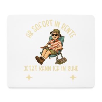 Rentnerin in Ruhe Campen Rente Geschenk - Mousepad (Querformat) - Weiß - Vorne