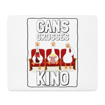 GANS BIG CINEMA - with frame black - Mouse Pad (horizontal) - white - Front