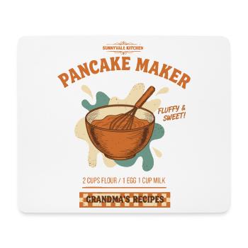 Petite Grand-mère Douce et Douce Machine à Pancakes pour le petit-déjeuner - Tapis de souris (format paysage) - blanc - Devant