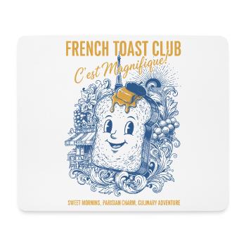 Breakfast French Toast Club Cest Magnifique Brunch - Mouse Pad (horizontal) - white - Front