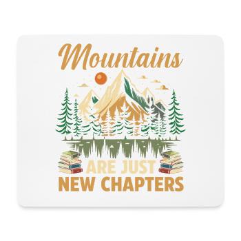 Hiking Mountain Trail Backpacking Outdoors Reading - Mouse Pad (horizontal) - white - Front