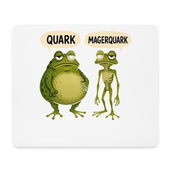 Quark Magerquark Lustige Frösche Für Froschfans - Mousepad (Querformat) - Weiß - Vorne