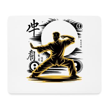 Tai Chi Zen Meditation – Chi Qigong Training - Mousepad (Querformat) - Weiß - Vorne