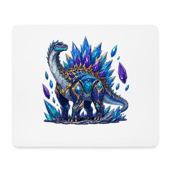 Eisblauer Kristalldrache - Mousepad (Querformat) - Weiß - Vorne