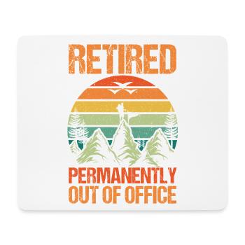 Hiking Mountain Trail Backpacking Outdoors Retired - Mousepad (Querformat) - Weiß - Vorne