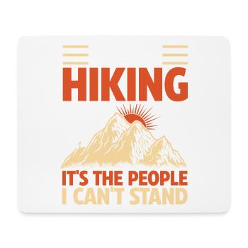 Hiking Mountain Trail Backpacking Outdoors Poaching - Mouse Pad (horizontal) - white - Front