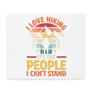 Hiking Mountain Trail Backpacking Outdoors Poaching - Mouse Pad (horizontal) - white - Front
