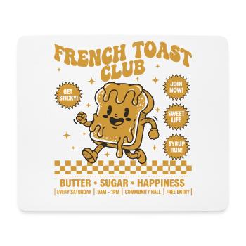 Breakfast Funny Brunch Coffee Pancake - Mouse Pad (horizontal) - white - Front