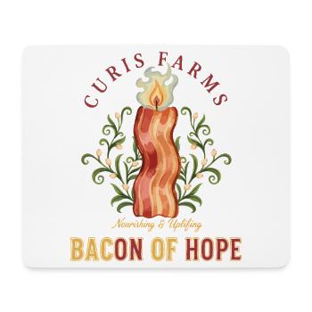 Breakfast Bacon Of Hope Funny Brunch Coffee Food - Mouse Pad (horizontal) - white - Front