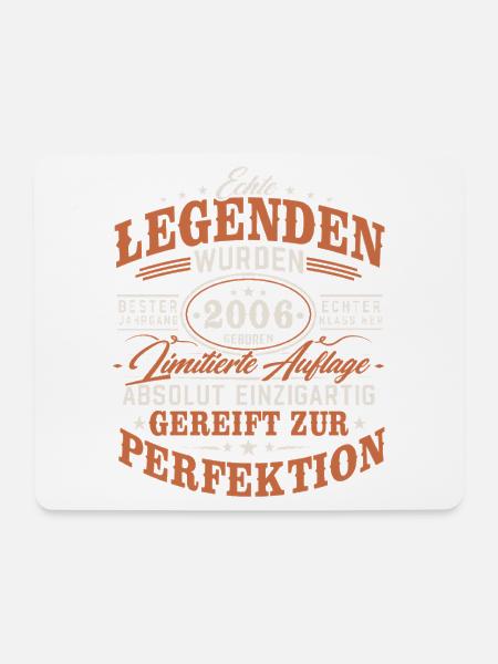 Legenden 2006 Jahrgang geboren 20 Geburtstag - Mousepad (Querformat) - Weiß