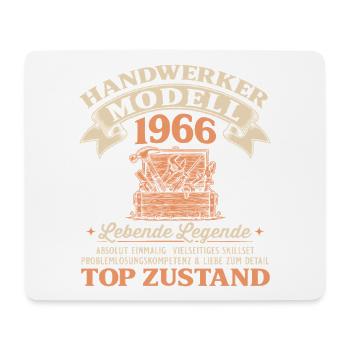 60. Geburtstag Handwerker Modell 1966 - Mousepad (Querformat) - Weiß - Vorne