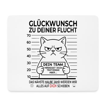 Lustiges Abschiedsgeschenk Kollegen - Mousepad (Querformat) - Weiß - Vorne