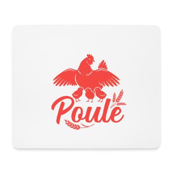 Maman Poule La Seule Et L Unique Cadeau Mère - Tapis de souris (format paysage) - blanc - Devant
