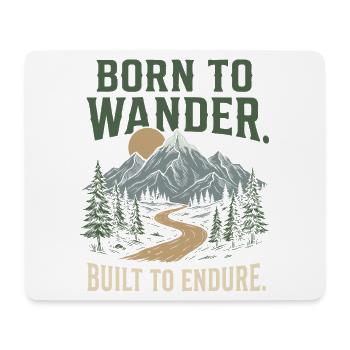 Trail Running - Born to Wander, Built to Endure - Mouse Pad (horizontal) - white - Front