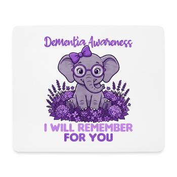 I'll Remember for You – Dementia Education - Mouse Pad (horizontal) - white - Front