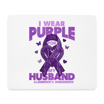 Husband – Alzheimer's Education - Mouse Pad (horizontal) - white - Front