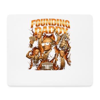 Founding Father Alexander Hamilton, July 4 - Mouse Pad (horizontal) - white - Front