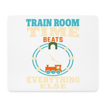 Train Room Model Railway Model Railway Dad Gift - Mouse Pad (horizontal) - white - Front