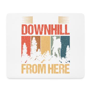 Hiking Mountain Trail Backpacking Outdoors Poaching - Mouse Pad (horizontal) - white - Front