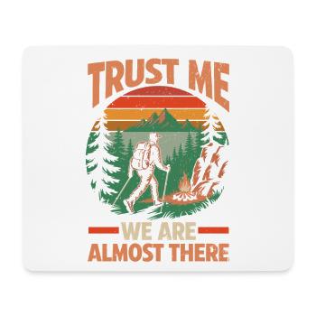 Hiking Mountain Trail Backpacking Outdoors Poaching - Mouse Pad (horizontal) - white - Front