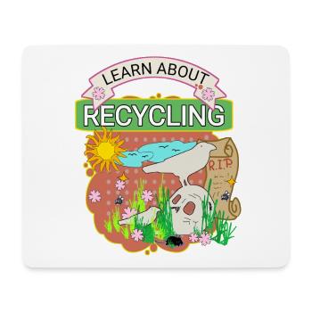 Learn about recycling - Mouse Pad (horizontal) - white - Front
