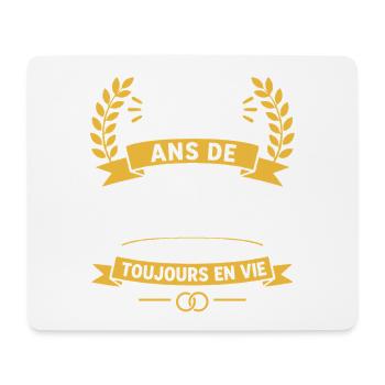 28 Ans de Mariage Toujours en Vie - Tapis de souris (format paysage) - blanc - Devant