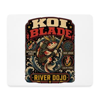 Koi Blade River Dojo Shirt - Mousepad (Querformat) - Weiß - Vorne