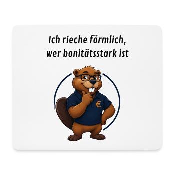 Benno Biber Banker - Bonität - Mousepad (Querformat) - Weiß - Vorne