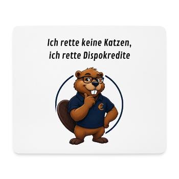 Benno Biber Banker - Dispokredite - Mousepad (Querformat) - Weiß - Vorne