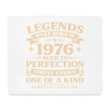 Born in 1976 Simply unique - Mouse Pad (horizontal) - white - Front