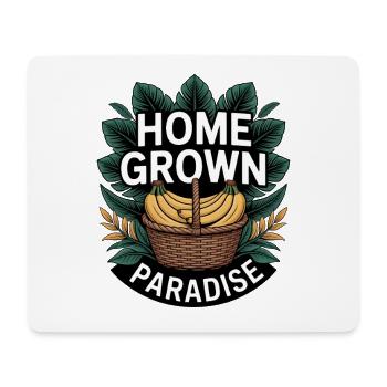 Home Grown Paradise Tropischer Garten - Mousepad (Querformat) - Weiß - Vorne