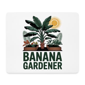 Jardin tropical Banana Gardener - Tapis de souris (format paysage) - blanc - Devant