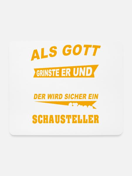 Schausteller Sprüche - Mousepad (Querformat) - Weiß