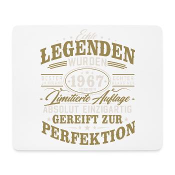 1967 Jahrgang geboren Legenden Vintage Geburtstag - Mousepad (Querformat) - Weiß - Vorne