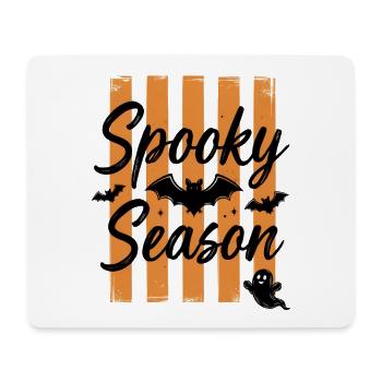 Spooky Season Bat Script - Horror Halloween - Mouse Pad (horizontal) - white - Front