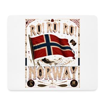 Rock Roll Norway Norway Viking Flag Mountains - Mouse Pad (horizontal) - white - Front