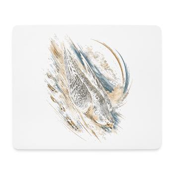 Fauconniers de fauconnerie - Tapis de souris (format paysage) - blanc - Devant