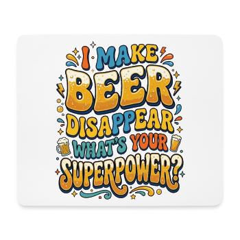 Je fais disparaître la bière Craft Beer - Tapis de souris (format paysage) - blanc - Devant
