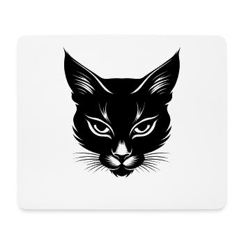 Croquis de chat - Tapis de souris (format paysage) - blanc - Devant