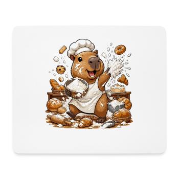 Kitchen Capybara Baking Magic - Mouse Pad (horizontal) - white - Front