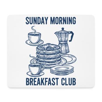 Breakfast Brunch Coffee Sunday Morning Breakfast - Mouse Pad (horizontal) - white - Front