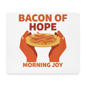 Café du matin, Bacon de l’espoir, Breakfast Joy Brunch du matin - Tapis de souris (format paysage) - blanc - Devant
