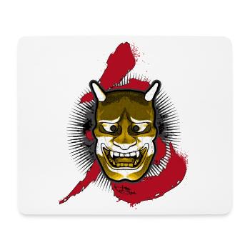 Japanese Oni - Tapis de souris (format paysage) - blanc - Devant